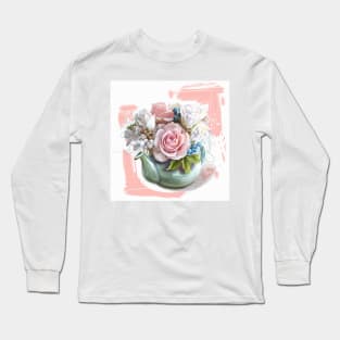 Bouquet in a teapot Long Sleeve T-Shirt